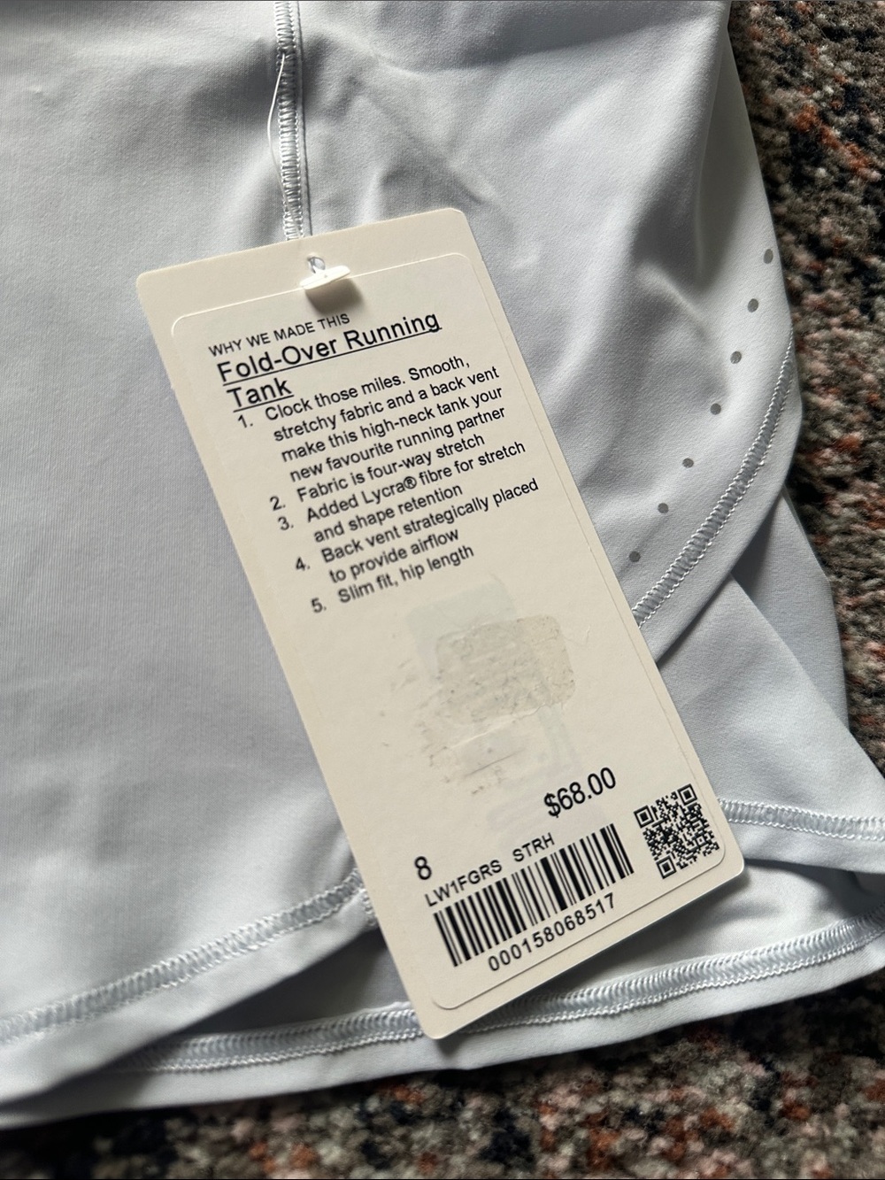 Lululemon Fold Over Running Tank - Picture 3 of 6